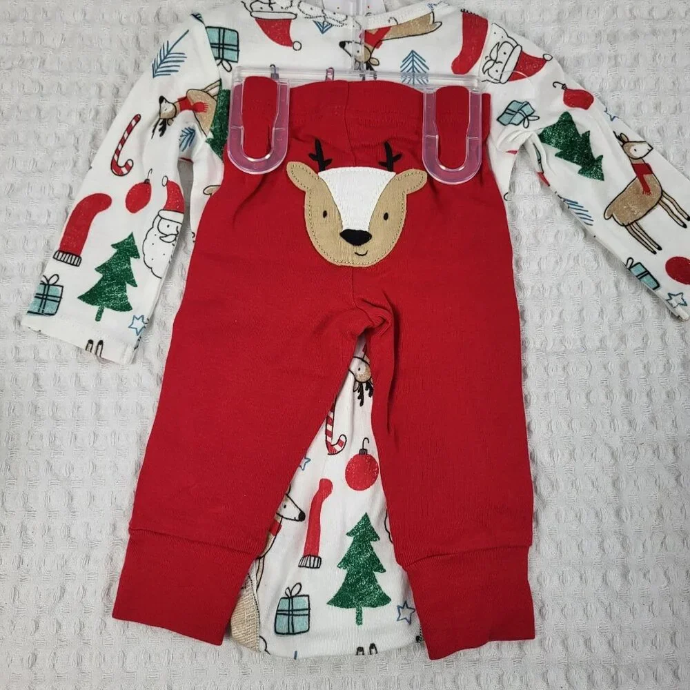 Carters Just One You 2 Piece Christmas Set Reindeer Butt Pants 6‎ Mo NWT